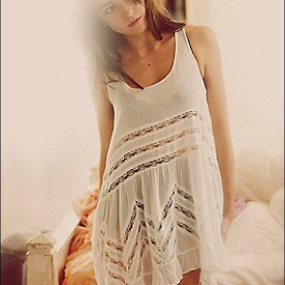 White Free People Slip